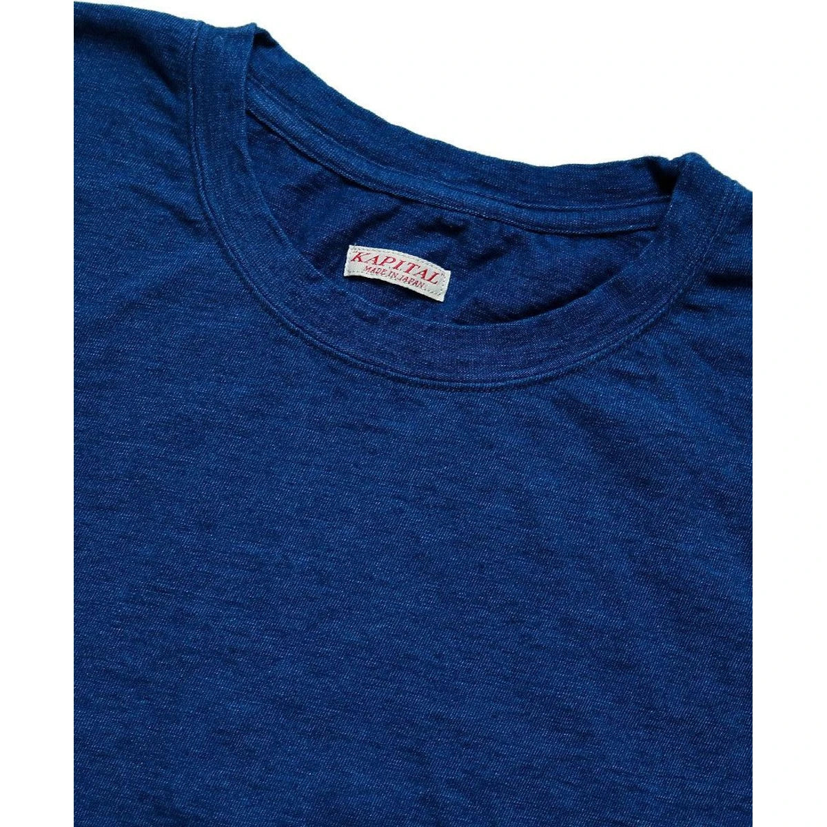 Kapital IDG Tenjiku Crew Tee (Blue Hands Discharge Printing Print)