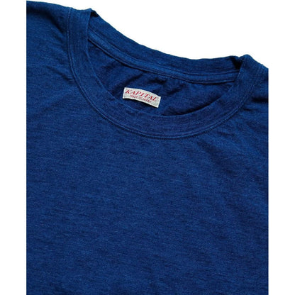 Kapital IDG Tenjiku Crew Tee (Blue Hands Discharge Printing Print)