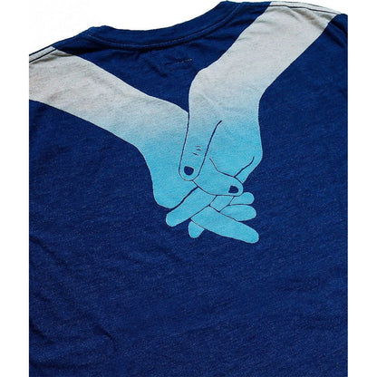 Kapital IDG Tenjiku Crew Tee (Blue Hands Discharge Printing Print)