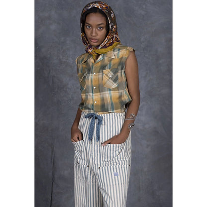 Kapital Ikat Check Love Ly Western Shirt