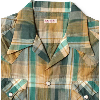 Kapital Ikat Check Love Ly Western Shirt