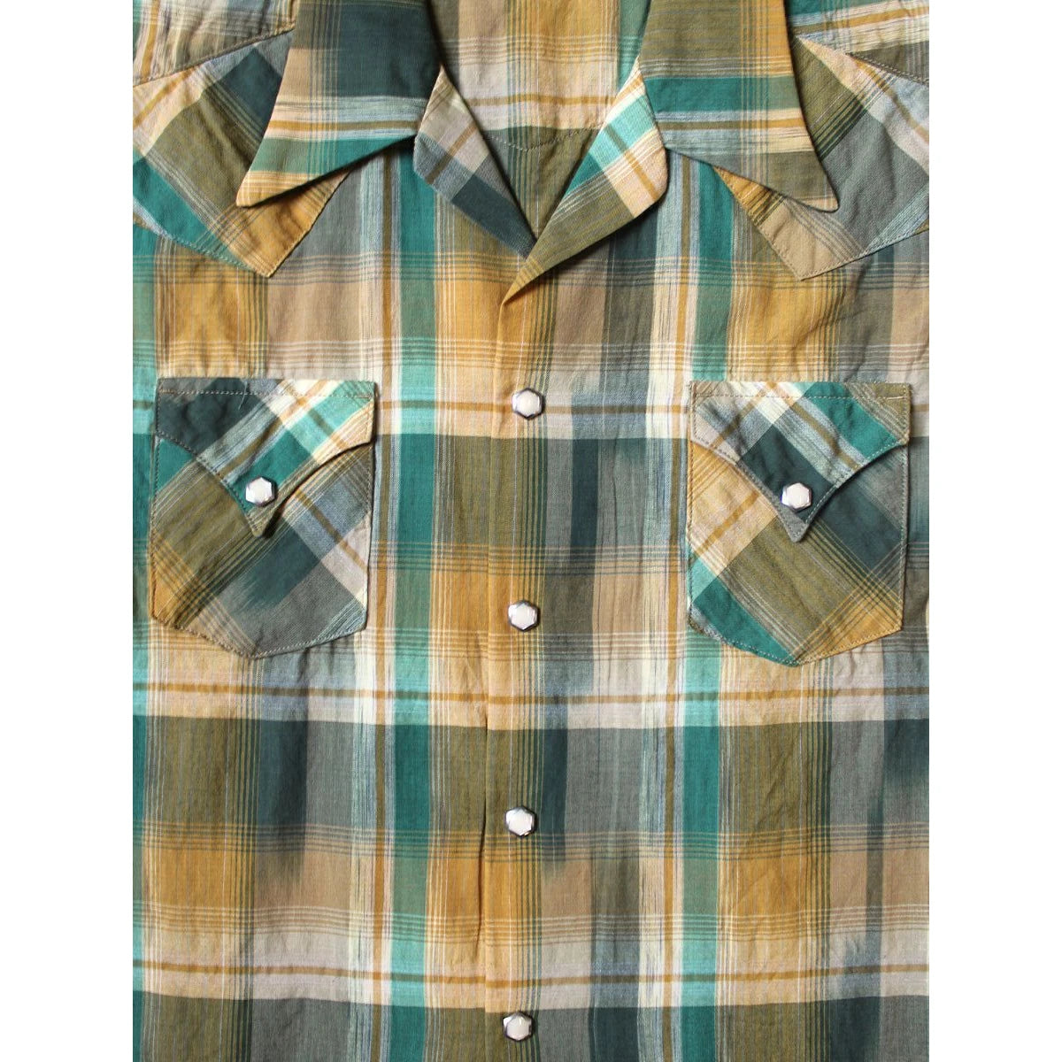 Kapital Ikat Check Love Ly Western Shirt