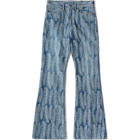 Kapital Indigo 12oz 5P Okabellbo Magpie Feather Denim Pants