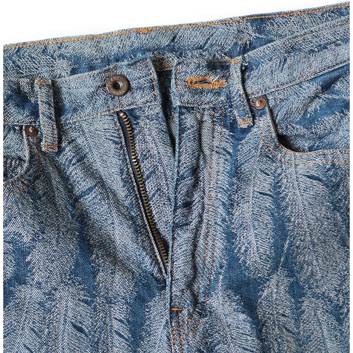 Kapital Indigo 12oz 5P Okabellbo Magpie Feather Denim Pants