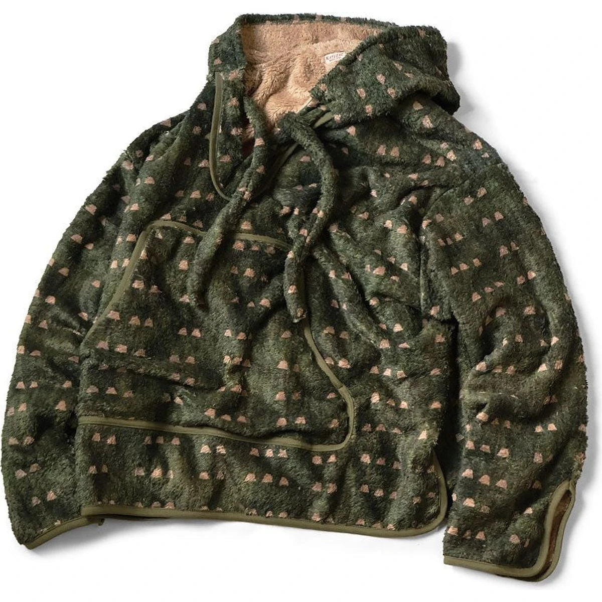 Kapital Iris Print Tsume-Shobu Fleece Baja Hoodie