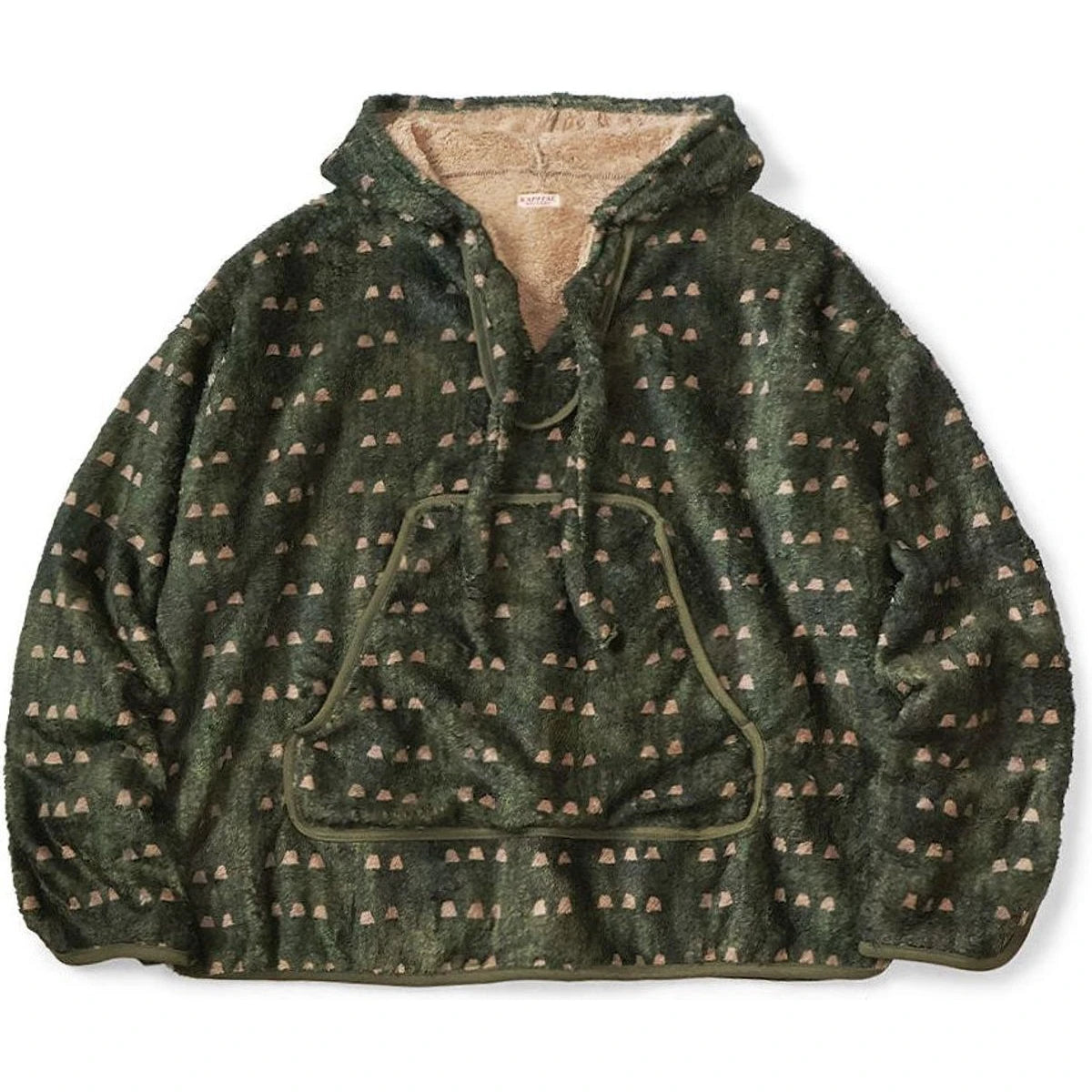 Kapital Iris Print Tsume-Shobu Fleece Baja Hoodie