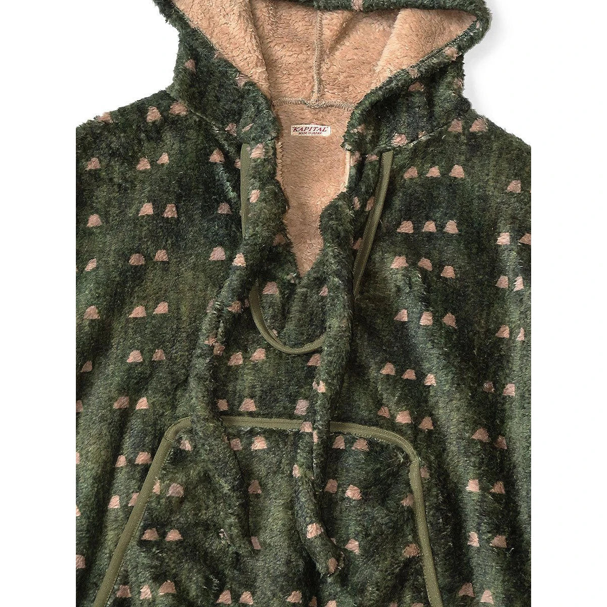 Kapital Iris Print Tsume-Shobu Fleece Baja Hoodie