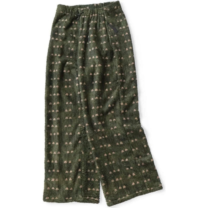Kapital Iris Print Tsume-Shobu Fleece Easy Straight Pants