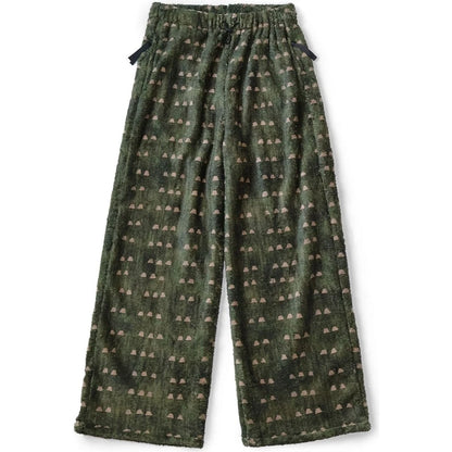 Kapital Iris Print Tsume-Shobu Fleece Easy Straight Pants