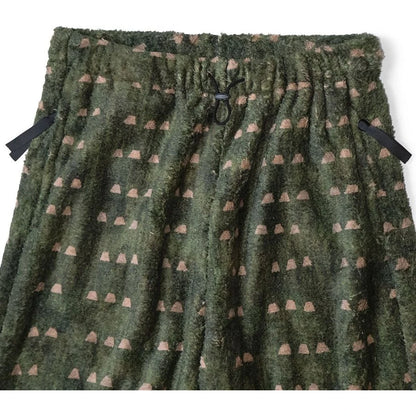 Kapital Iris Print Tsume-Shobu Fleece Easy Straight Pants