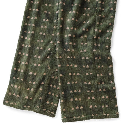 Kapital Iris Print Tsume-Shobu Fleece Easy Straight Pants
