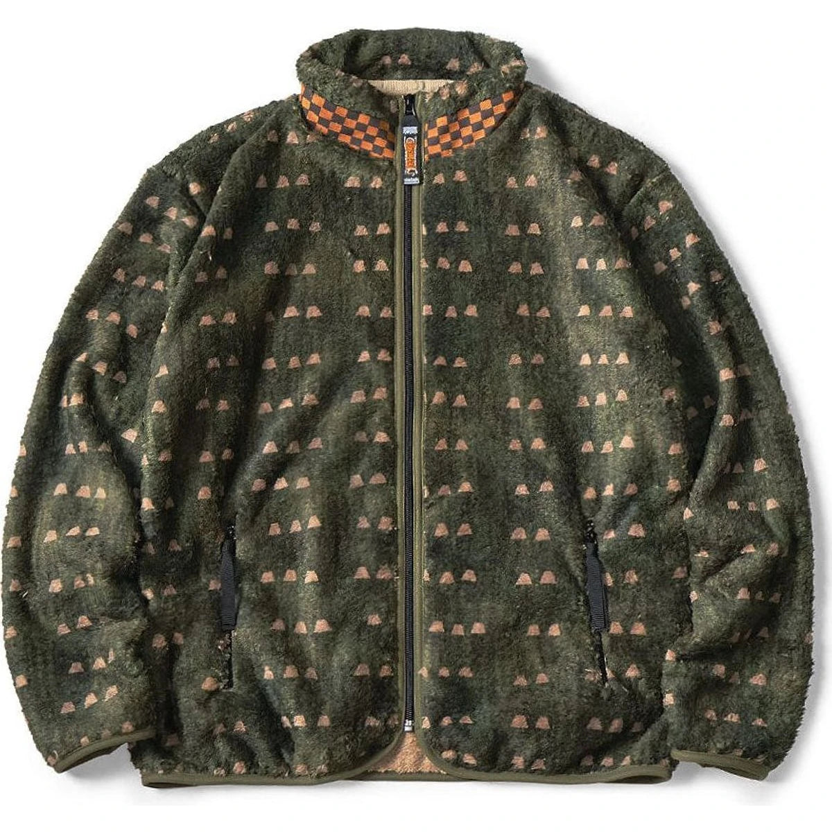 Kapital Iris Print Tsume-Shobu Fleece Zip Jacket