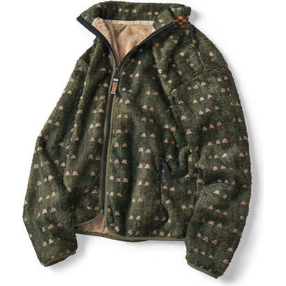 Kapital Iris Print Tsume-Shobu Fleece Zip Jacket
