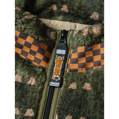Kapital Iris Print Tsume-Shobu Fleece Zip Jacket