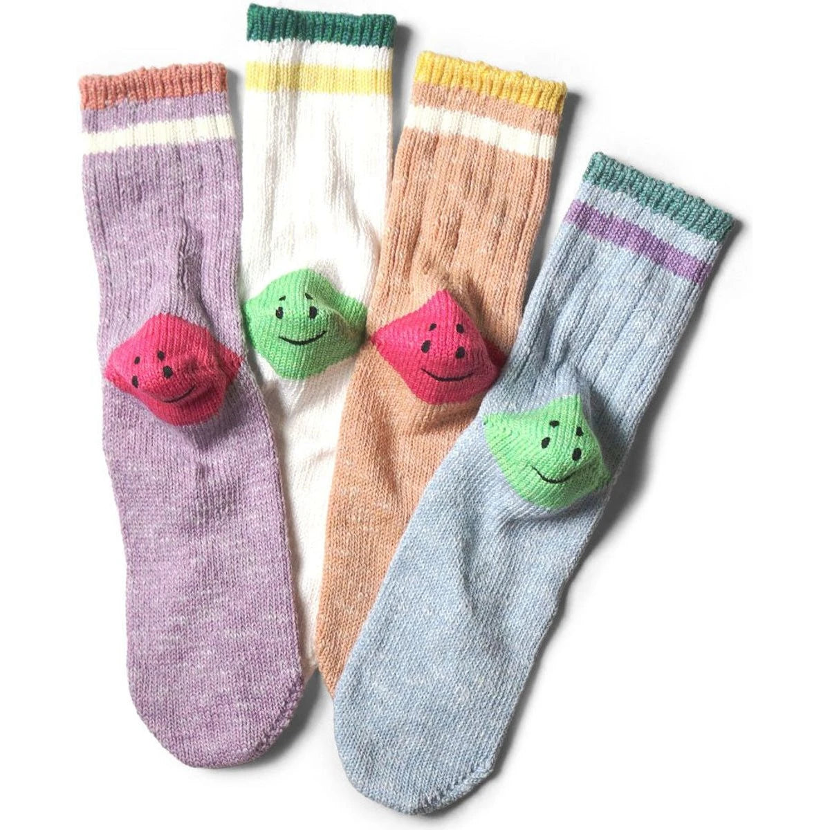 Kapital Ivy Rainbowy Smile Happy Heel Hold Socks