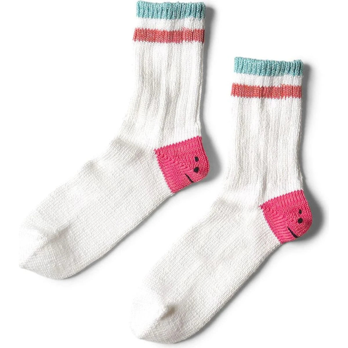 Kapital Ivy Rainbowy Smile Happy Heel Hold Socks