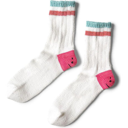 Kapital Ivy Rainbowy Smile Happy Heel Hold Socks
