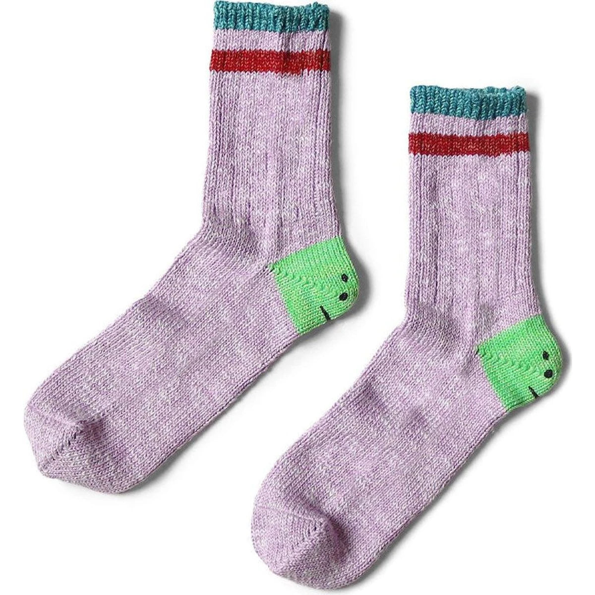 Kapital Ivy Rainbowy Smile Happy Heel Hold Socks