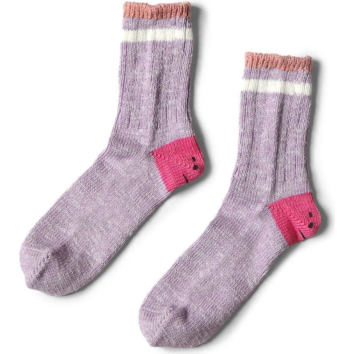 Kapital Ivy Rainbowy Smile Happy Heel Hold Socks