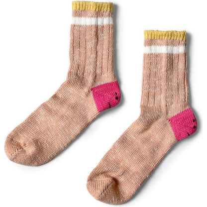 Kapital Ivy Rainbowy Smile Happy Heel Hold Socks