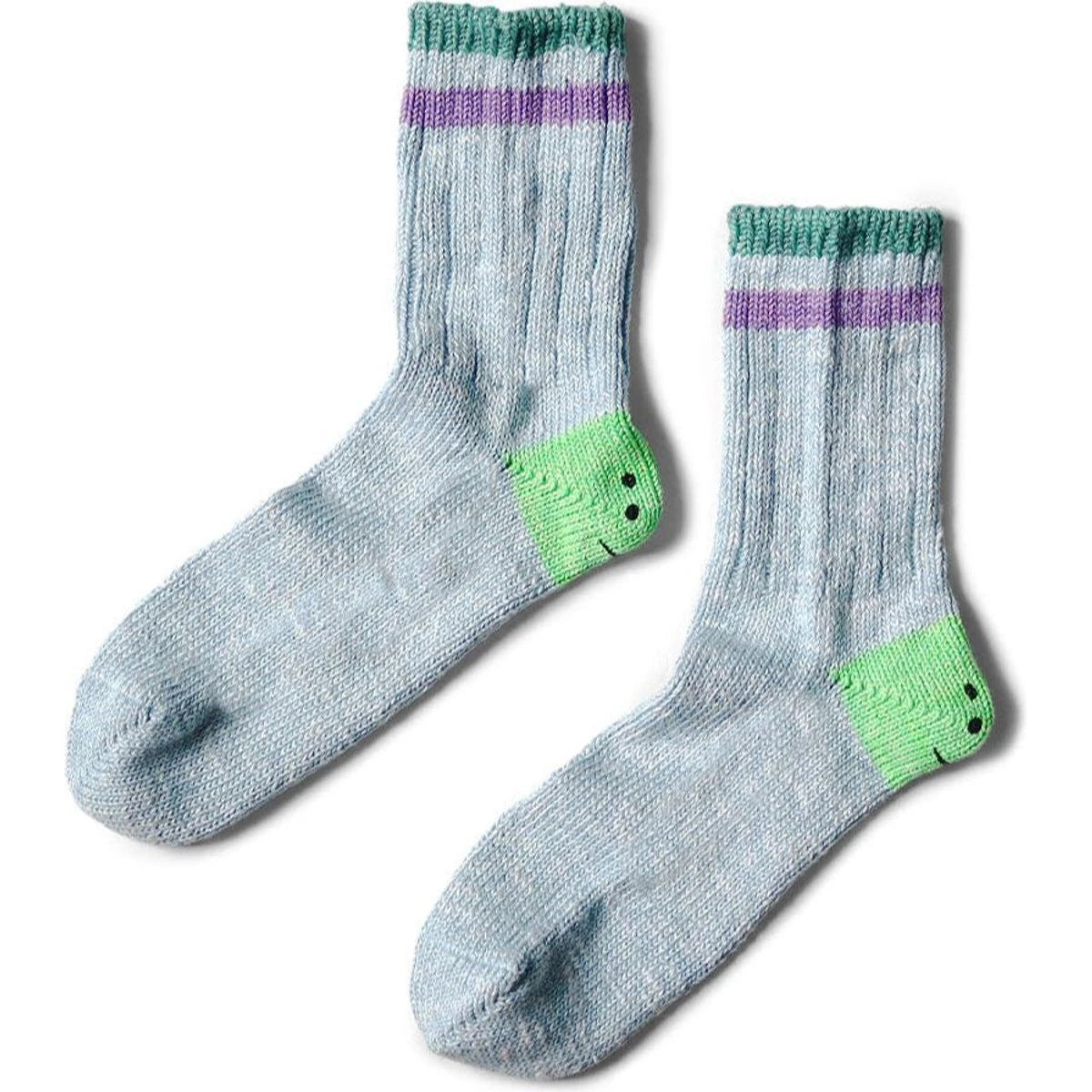 Kapital Ivy Rainbowy Smile Happy Heel Hold Socks