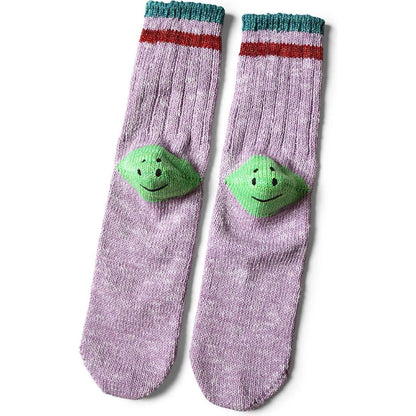 Kapital Ivy Rainbowy Smile Happy Heel Hold Socks