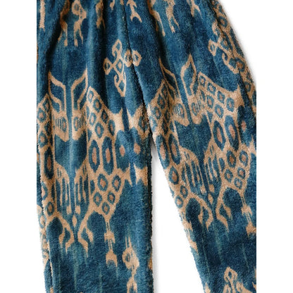 Kapital Java Kasuri Pattern Fleece Easy Pants