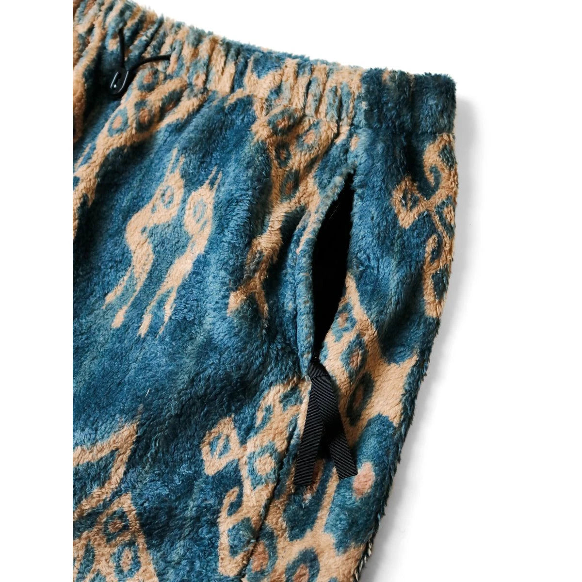 Kapital Java Kasuri Pattern Fleece Easy Pants