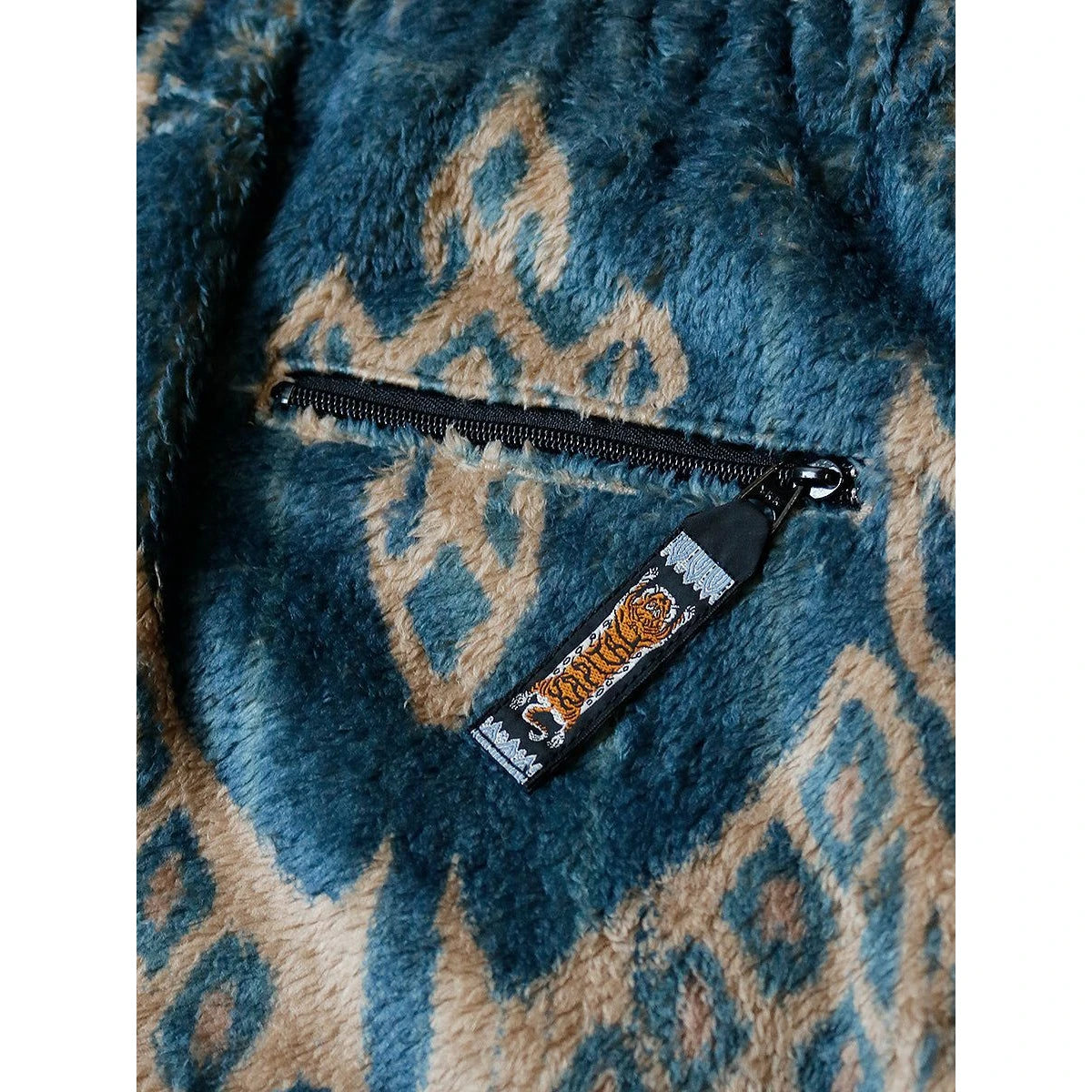 Kapital Java Kasuri Pattern Fleece Easy Pants