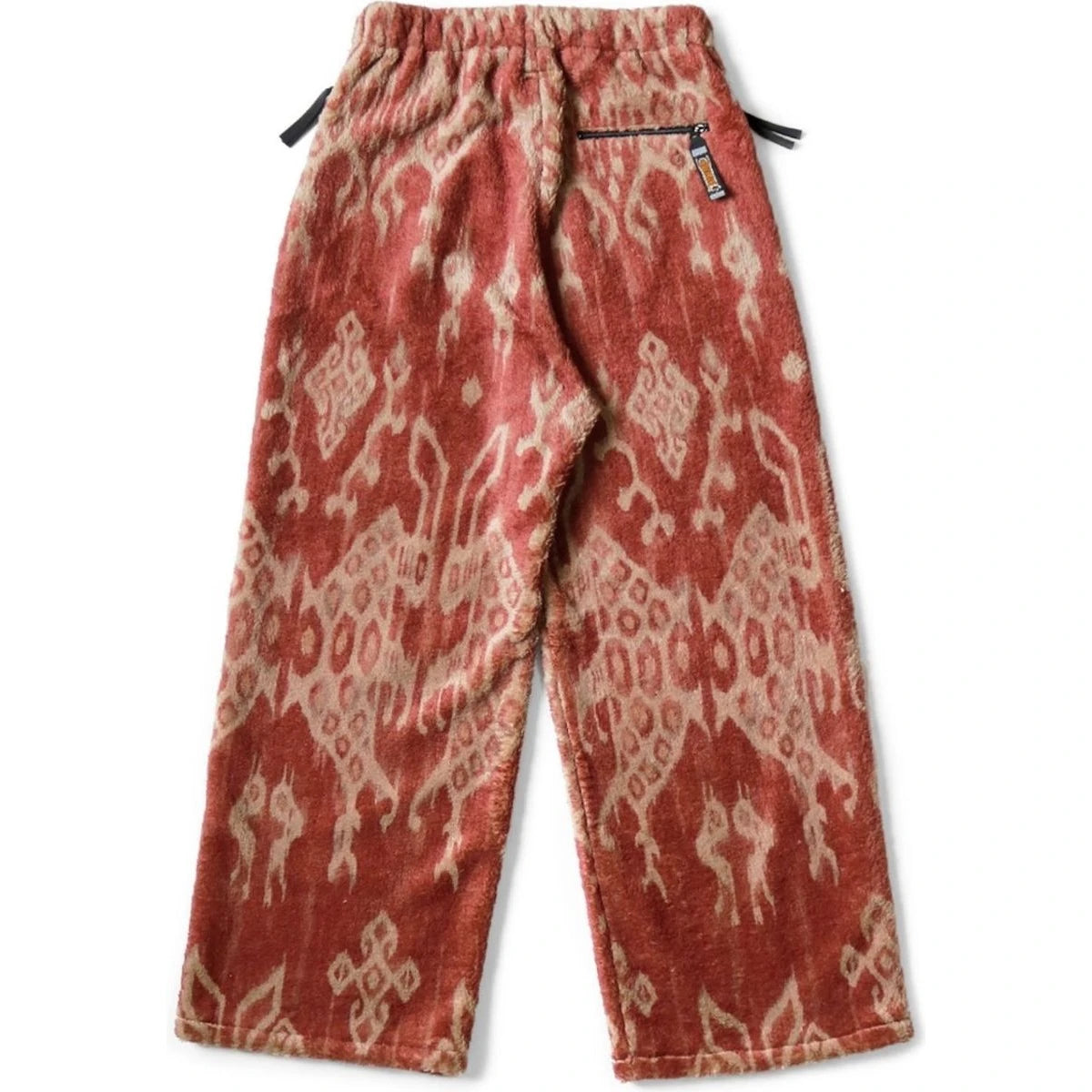 Kapital Java Kasuri Pattern Fleece Easy Straight Pants