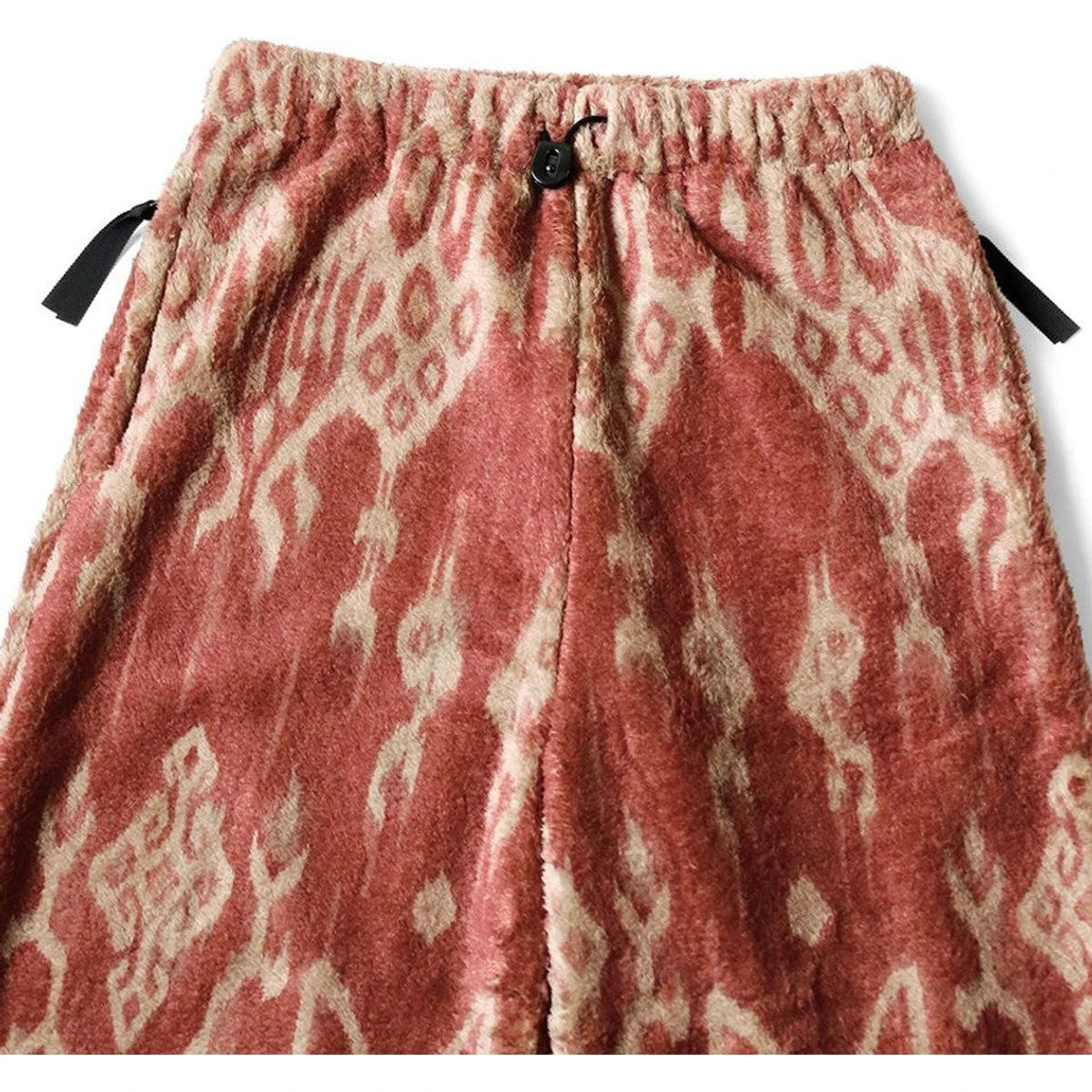 Kapital Java Kasuri Pattern Fleece Easy Straight Pants