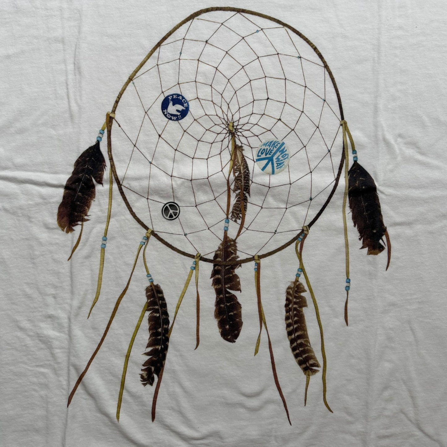 Kapital Jersey Crew Huge Tee (Kob Web Peace Catcher 6 Feather Print)