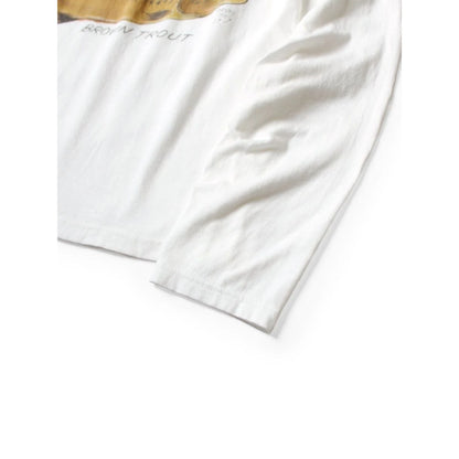 Kapital Jersey Crew Long Sleeve T-Shirt (2 Trout Peckish Rainbowy Print)