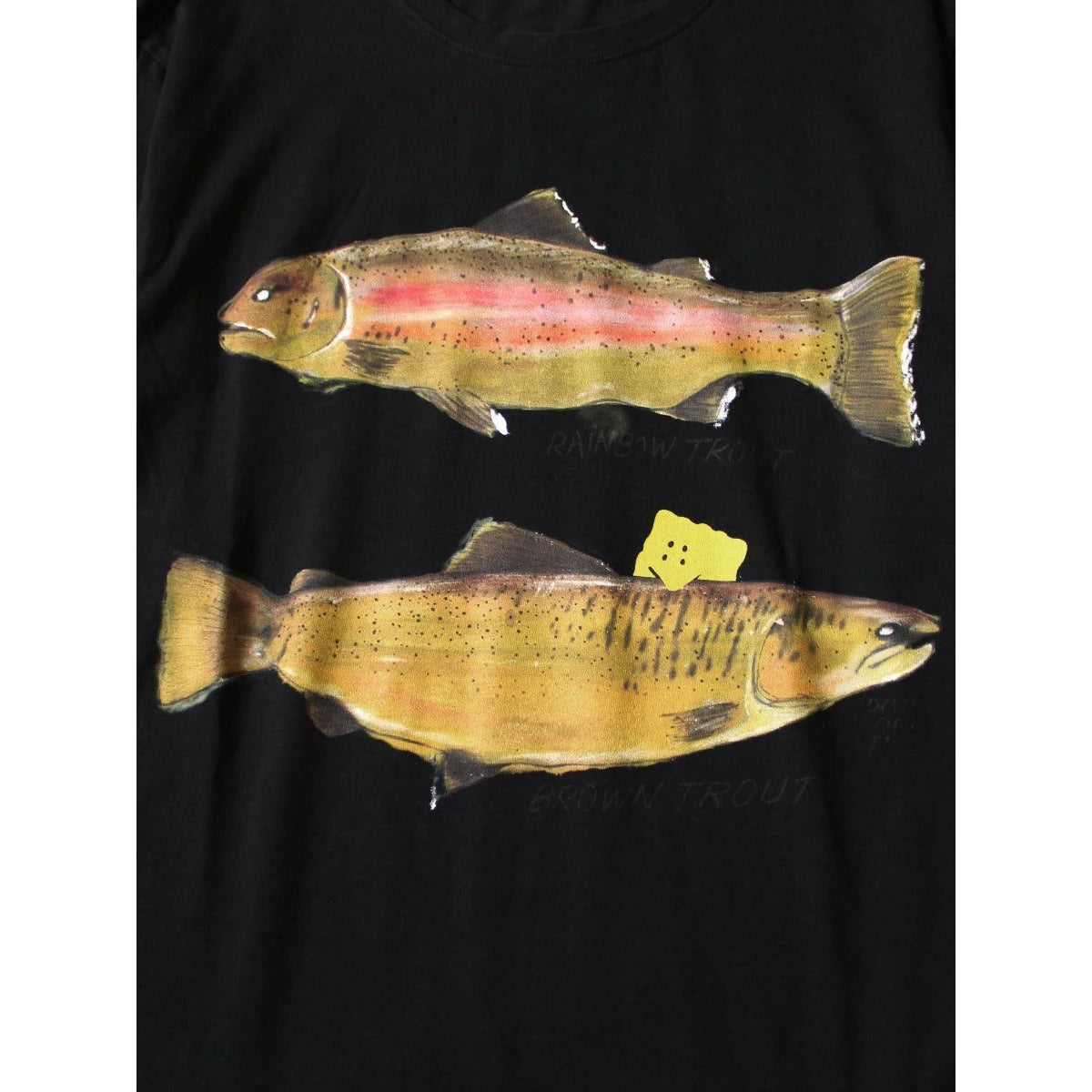 Kapital Jersey Crew Long Sleeve T-Shirt (2 Trout Peckish Rainbowy Print)