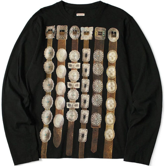 Kapital Jersey Crew Long Sleeve T-Shirt (Curtain Concho Print)