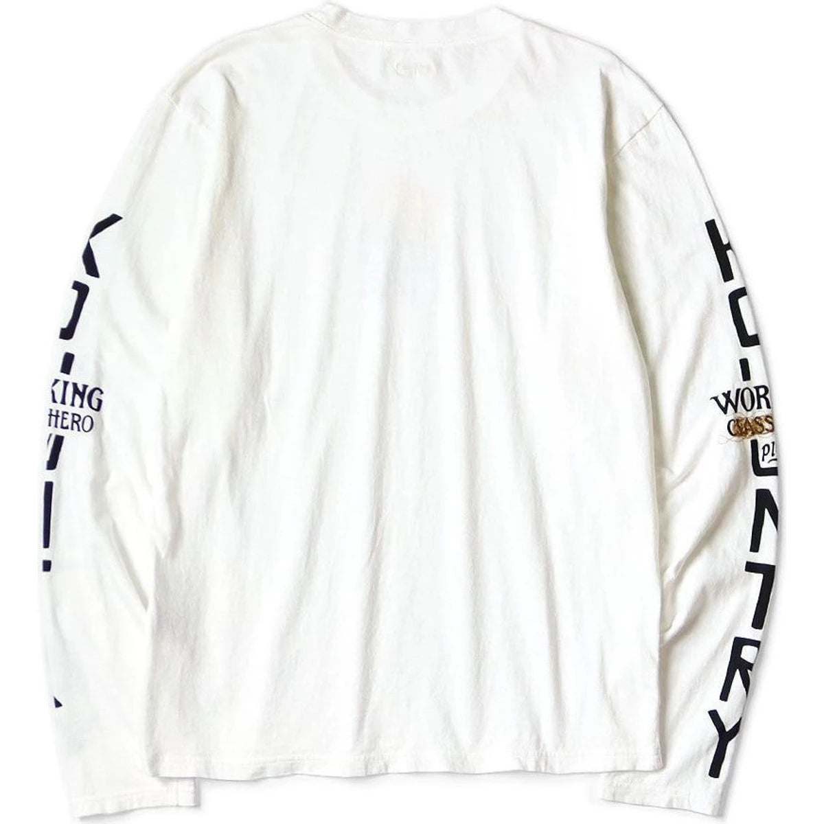 Kapital Jersey Crew Long Sleeve T-Shirt (Peckish Kapital Print)