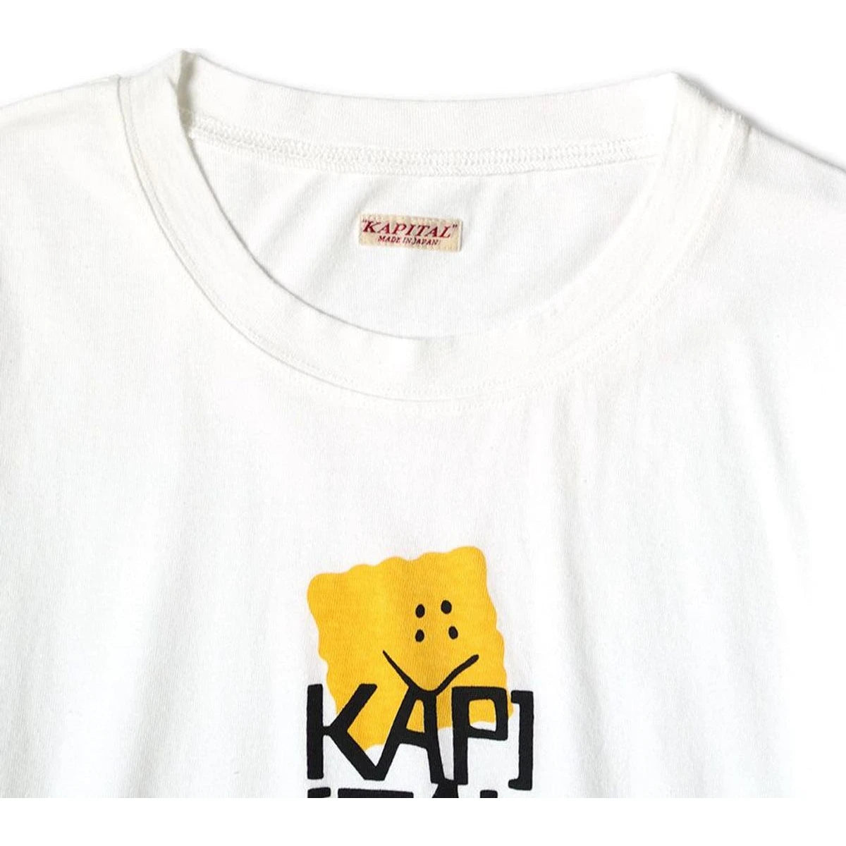 Kapital Jersey Crew Long Sleeve T-Shirt (Peckish Kapital Print)
