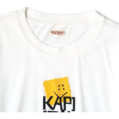 Kapital Jersey Crew Long Sleeve T-Shirt (Peckish Kapital Print)