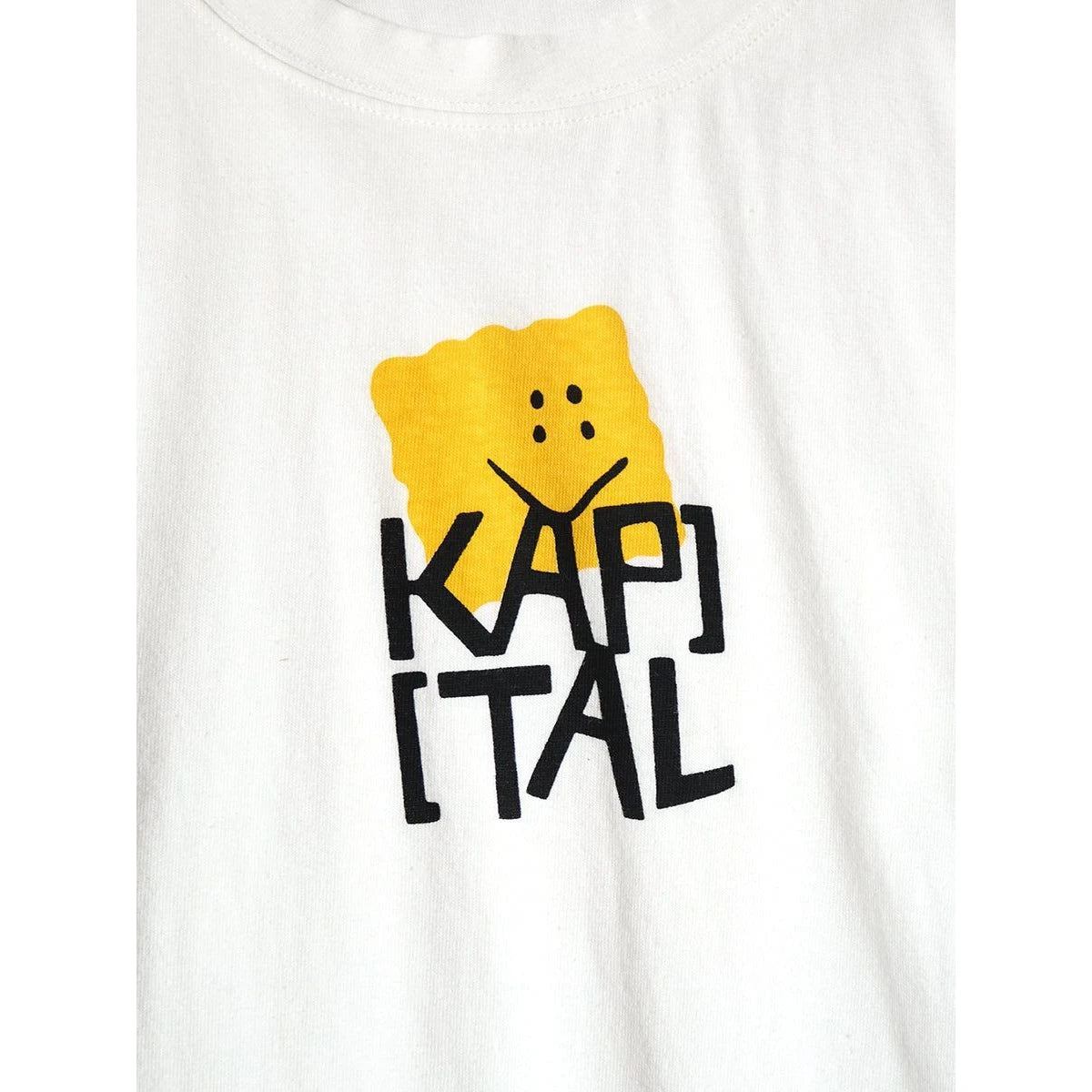 Kapital Jersey Crew Long Sleeve T-Shirt (Peckish Kapital Print)