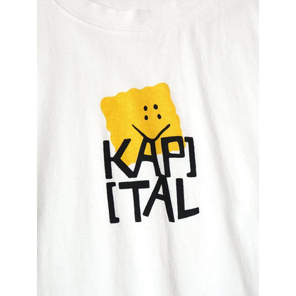 Kapital Jersey Crew Long Sleeve T-Shirt (Peckish Kapital Print)
