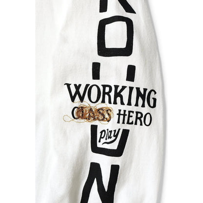 Kapital Jersey Crew Long Sleeve T-Shirt (Peckish Kapital Print)