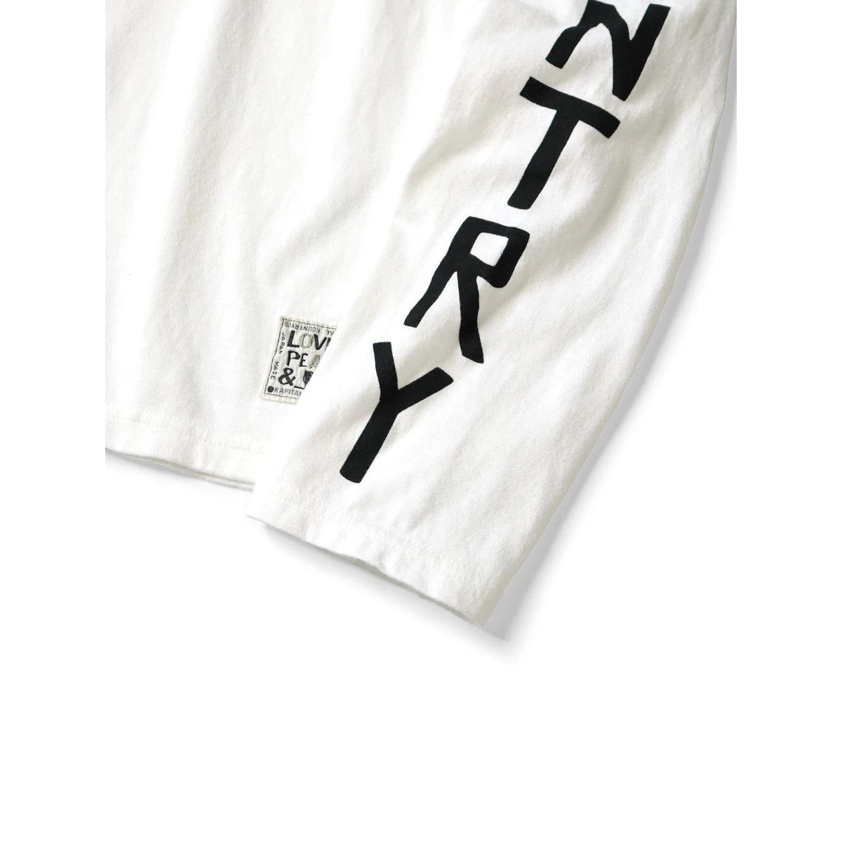 Kapital Jersey Crew Long Sleeve T-Shirt (Peckish Kapital Print)