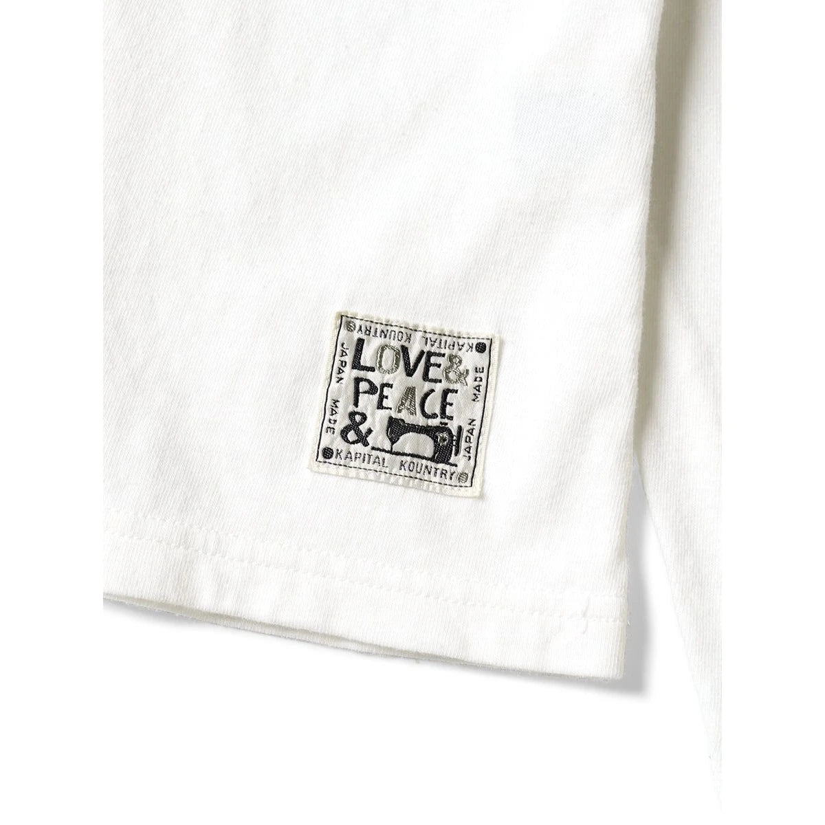 Kapital Jersey Crew Long Sleeve T-Shirt (Peckish Kapital Print)