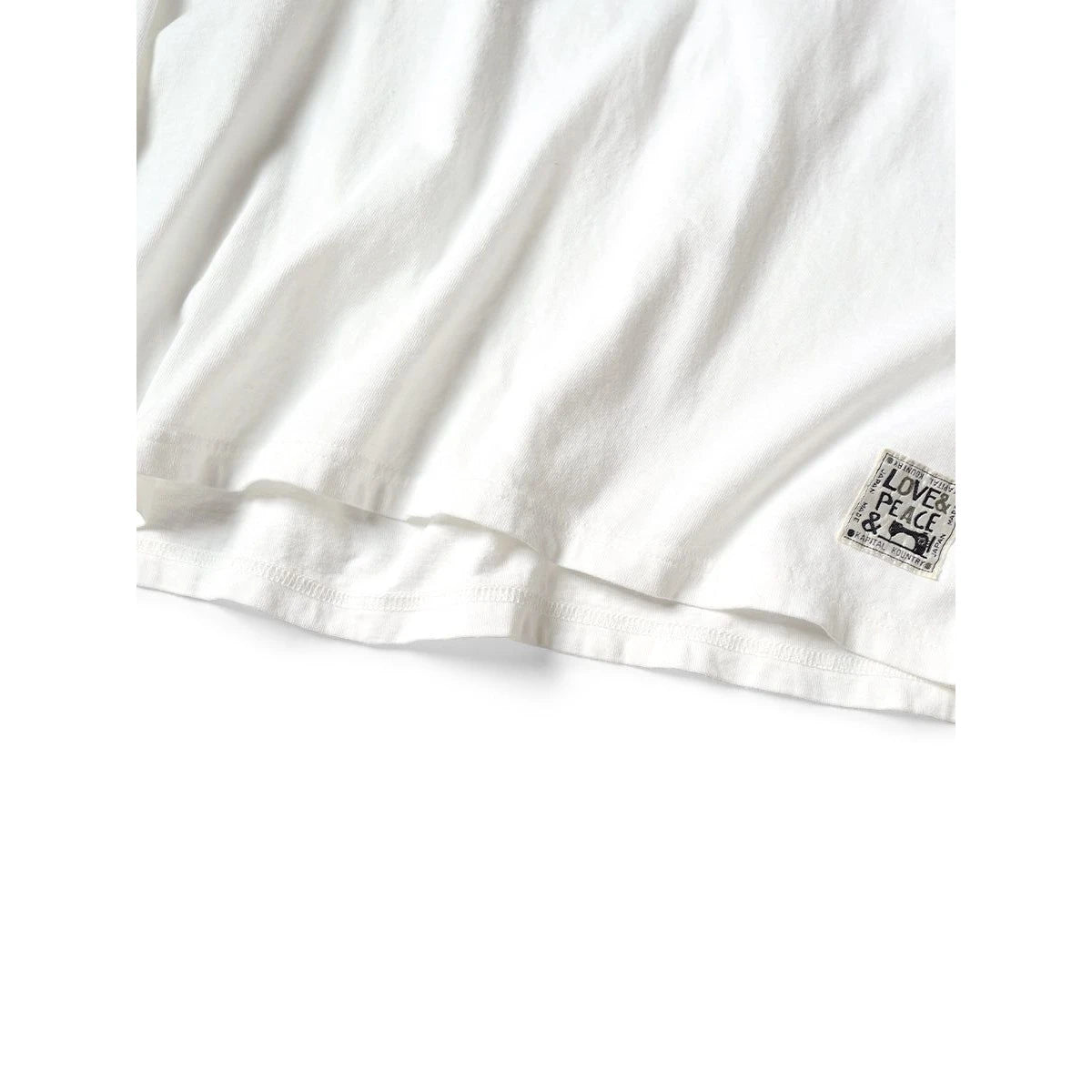 Kapital Jersey Crew Long Sleeve T-Shirt (Peckish Kapital Print)