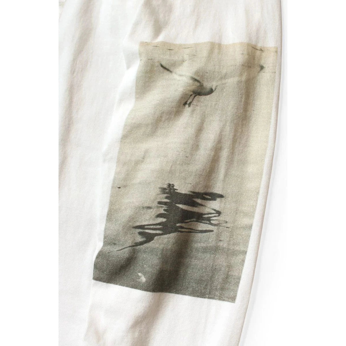 Kapital Jersey Crew Long Sleeve Tee (Gull Foot Print)