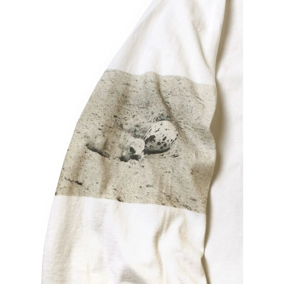 Kapital Jersey Crew Long Sleeve Tee (Gull Foot Print)