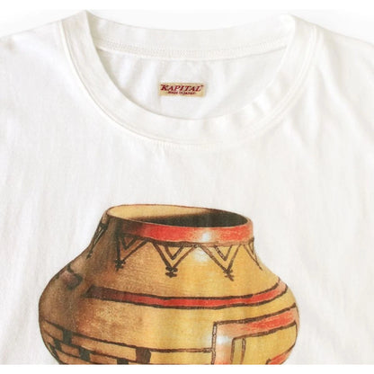 Kapital Jersey Crew Paw Waw Tee (Beanpot Print)