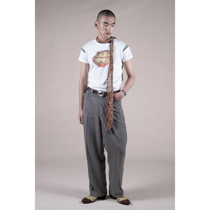 Kapital Jersey Crew Paw Waw Tee (Beanpot Print)