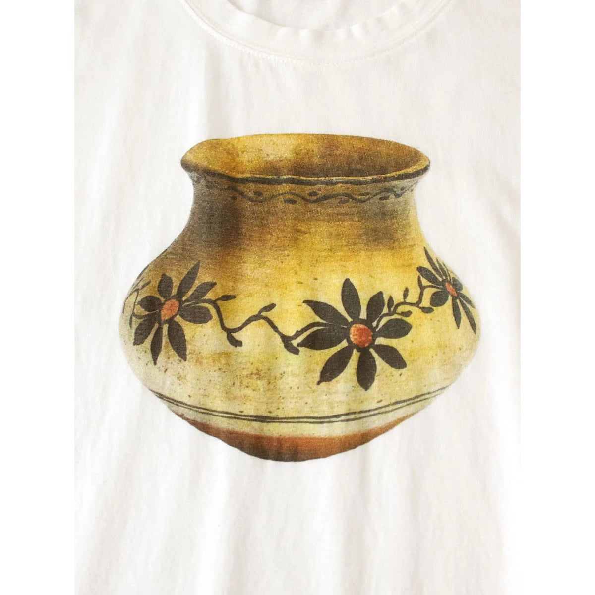 Kapital Jersey Crew Paw Waw Tee (Flower Pot Print)