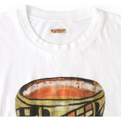 Kapital Jersey Crew Paw Waw Tee (Medicine Pot Print)